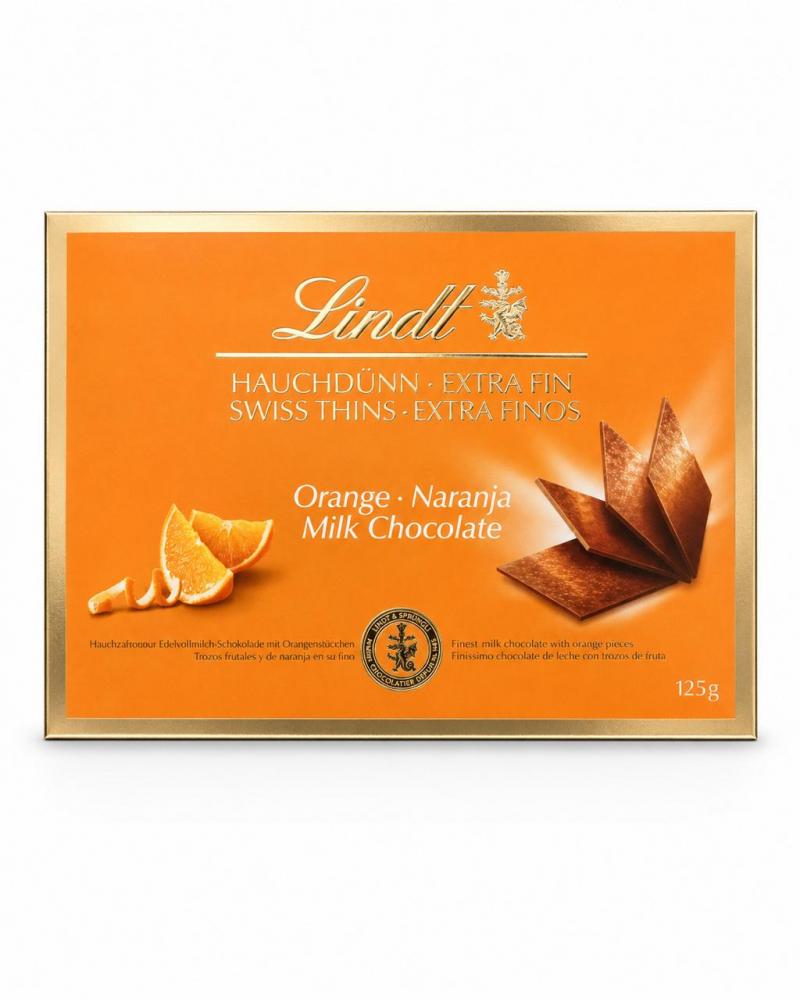 Lindt Hauchdunn Milk Orange 125г
