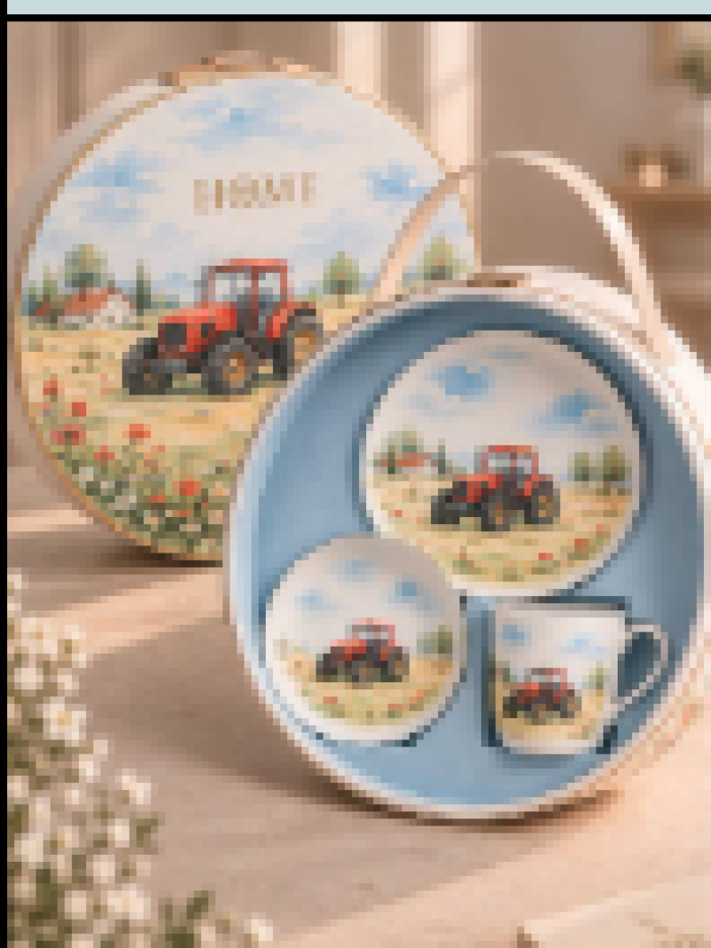 Детские наборы Set for kids трактор (3 items) Посуды