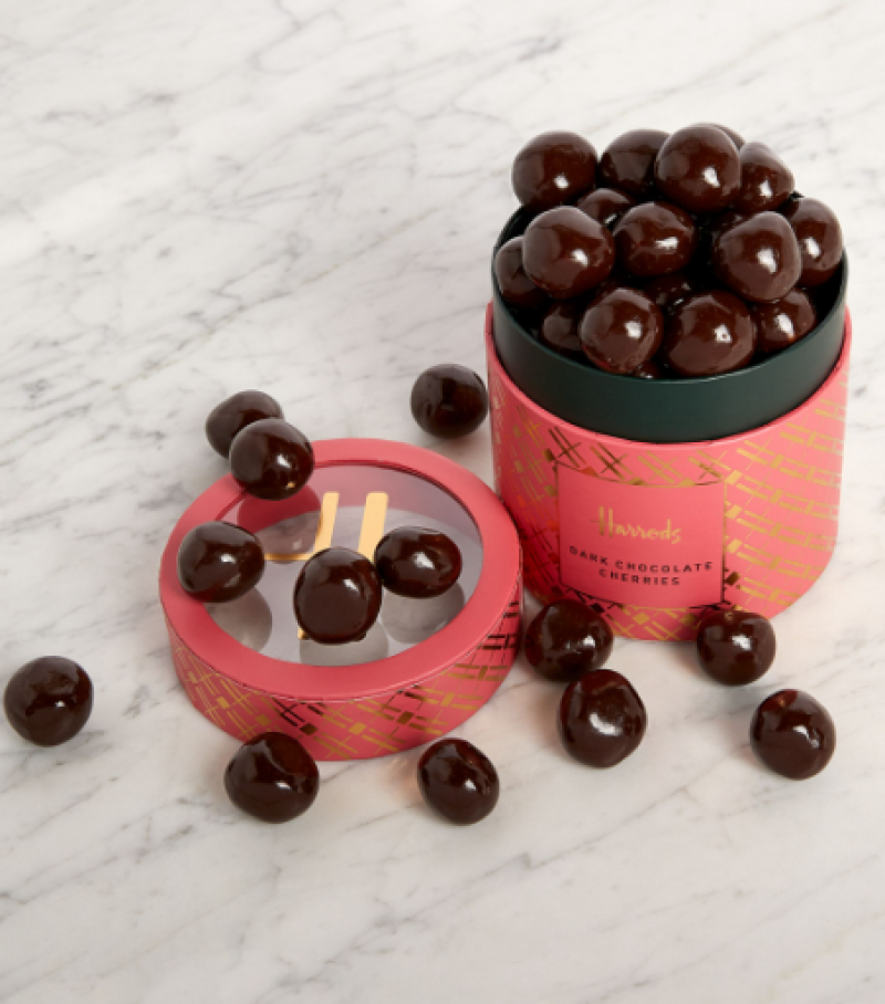 HARRODS Dark Chocolate Cherries 325g